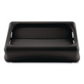Swing Top Lid For Slim Jim Waste Containers, 11.38w X 20.5d X 5h, Plastic, Black