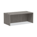 Alera Verona Veneer Series Straight Front Desk Shell, 71" X 35.5" X 29.63", Gray