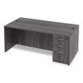 Alera Valencia Series Full Pedestal File, Left/right, 3-drawers: Box/box/file, Legal/letter, Gray, 15.63" X 20.5" X 28.5"