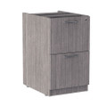 Alera Valencia Series Full Pedestal File, Left Or Right, 2 Legal/letter-size File Drawers, Gray, 15.63" X 20.5" X 28.5"