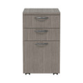 Alera Valencia Series Mobile Pedestal File, Left/right, 3-drawer: Box/box/file, Legal/letter, Gray, 15.88 X 20.5 X 28.39