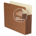 Redrope Tuff Pocket Drop-front File Pockets W/ Fully Lined Gussets, 7" Expansion, Legal Size, Redrope, 5/box