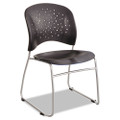 Chair,stacking,2ct,bk - VISSAF6804BL