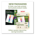 Customizable Table Of Contents Ready Index Dividers With Multicolor Tabs, 12-tab, 1 To 12, 11 X 8.5, White, 3 Sets