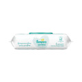Sensitive Baby Wipes, 6.8 X 7, Unscented, White, 56/pack, 8/carton