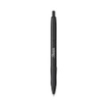 S-gel Premium Metal Barrel Gel Pen, Retractable, Medium 0.7 Mm, Black Ink, Black Barrel, Dozen