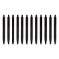 Cambria Soft Touch Mechanical Pencil, 0.7 Mm, Hb (#2), Black Lead, Black Barrel, 12/pack