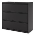 Lateral File, 3 Legal/letter/a4/a5-size File Drawers, Black, 42" X 18" X 39.5"