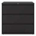 Lateral File, 3 Legal/letter/a4/a5-size File Drawers, Black, 42" X 18" X 39.5"