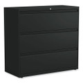 Lateral File, 3 Legal/letter/a4/a5-size File Drawers, Black, 42" X 18" X 39.5"