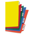 Heavy-duty Plastic Dividers With Multicolor Tabs And White Labels , 5-tab, 11 X 8.5, Assorted, 1 Set