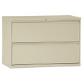 Lateral File, 2 Legal/letter-size File Drawers, Putty, 42" X 18" X 28" Lateral File, 2 Legal/letter-size File Drawers, Putty, 42" X 18" X 28"
