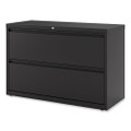 Lateral File, 2 Legal/letter-size File Drawers, Black, 42" X 18" X 28"