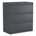 Lateral File, 3 Legal/letter/a4/a5-size File Drawers, Charcoal, 36" X 18" X 39.5"