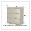 Lateral File, 3 Legal/letter/a4/a5-size File Drawers, Putty, 36" X 18" X 39.5"