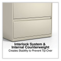 Lateral File, 4 Legal/letter-size File Drawers, Putty, 30" X 18" X 52.5"