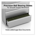 Lateral File, 5 Legal/letter/a4/a5-size File Drawers, 1 Roll-out Posting Shelf, Light Gray, 42" X 18" X 64.25"