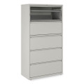 Lateral File, 5 Legal/letter/a4/a5-size File Drawers, Light Gray, 36" X 18" X 64.25"