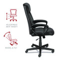 Alera Dalibor Series Manager Chair, Supports Up To 250 Lb, 17.5" To 21.3" Seat  Height, Black Seat/back, Black Base