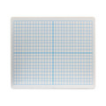Graphing Two-sided Dry Erase Board, 12 X 9, Xy Axis Front, White Back, 12/pack