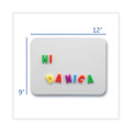 Magnetic Dry Erase Board Set, 12 X 9, White, Black Markers, 12/pack