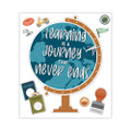 Motivational Bulletin Board Set, Learning Is A Journey, 45 Pieces Motivational Bulletin Board Set, Learning Is A Journey, 45 Pieces