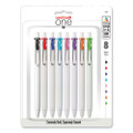 Unione Gel Pen, Retractable, Medium 0.7 Mm, Assorted Ink Colors, White Barrel, 8/pack Unione Gel Pen, Retractable, Medium 0.7 Mm, Assorted Ink Colors, White Barrel, 8/pack