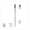 Unione Gel Pen, Retractable, Medium 0.7 Mm, Assorted Ink Colors, White Barrel, 8/pack