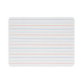 Magnetic Two-sided Red And Blue Ruled Dry Erase Board, 12 X 9, Ruled White Front, Unruled White Back, 12/pack