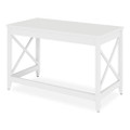Workspace By Alera Farmhouse Writing Desk, 47.24" X 23.62" X 29.53", White
