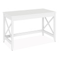 Workspace By Alera Farmhouse Writing Desk, 47.24" X 23.62" X 29.53", White