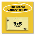 Original Pads In Canary Yellow, Value Pack, 3" X 5", 100 Sheets/pad, 24 Pads/pack