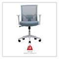 Workspace By Alera Mesh Back Fabric Task Chair, Supports Up To 275 Lb, 17.32" To 21.1" Seat Height, Seafoam Blue Seat/back