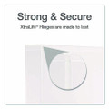 Xtralife Clearvue Non-stick Locking Slant-d Ring Binder, 3 Rings, 1.5" Capacity, 11 X 8.5, White