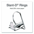 Xtralife Clearvue Non-stick Locking Slant-d Ring Binder, 3 Rings, 1.5" Capacity, 11 X 8.5, White