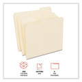 Top Tab File Folders, 1/3-cut Tabs: Assorted, Letter Size, 0.75" Expansion, Manila, 250/carton