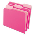Interior File Folders, 1/3-cut Tabs: Assorted, Letter Size, Pink, 100/box Interior File Folders, 1/3-cut Tabs: Assorted, Letter Size, Pink, 100/box