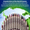 Colors Of The World Crayons, Assorted, 24/pack