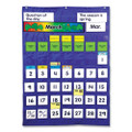 Complete Calendar And Weather Pocket Chart, 51 Pockets, 26 X 37.25, Blue Complete Calendar And Weather Pocket Chart, 51 Pockets, 26 X 37.25, Blue