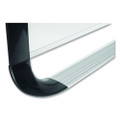 Lacquered Steel Magnetic Dry Erase Board, 36 X 48, Silver/black