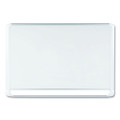 Lacquered Steel Magnetic Dry Erase Board, 36 X 48, Silver/white