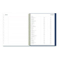 Ashlyn Weekly/monthly Planner, Floral Artwork, 11 X 8.5, Navy/multicolor Cover, 12-month (jan To Dec): 2024