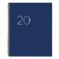 Ashlyn Weekly/monthly Planner, Floral Artwork, 11 X 8.5, Navy/multicolor Cover, 12-month (jan To Dec): 2024