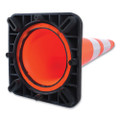 Traffic Cone, 10.75 X 10.75 X 28, Orange/silver/black