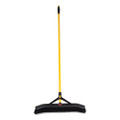 Maximizer Push-to-center Broom, 24", Polypropylene Bristles, Yellow/black Maximizer Push-to-center Broom, 24", Polypropylene Bristles, Yellow/black