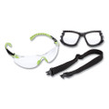 Solus 1000-series Safety Glasses, Green Plastic Frame, Clear Polycarbonate Lens