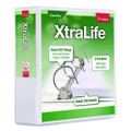 Xtralife Clearvue Non-stick Locking Slant-d Ring Binder, 3 Rings, 3" Capacity, 11 X 8.5, White