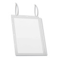 Water Resistant Sign Holder Pockets With Cable Ties, 8.5 X 11, Clear Frame, 5/pack