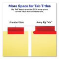 Insertable Big Tab Dividers, 5-tab, Letter