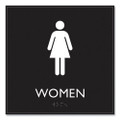 Ada Sign, Women, Plastic, 8 X 8, Clear/white